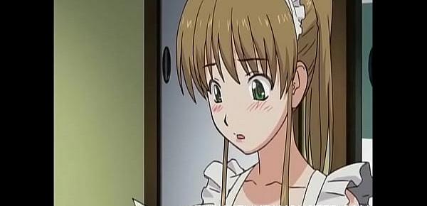  Maid In Apron Humiliated And Walked With A Leash